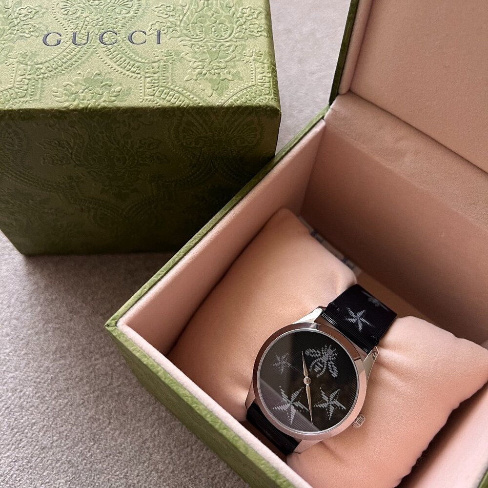 Gucci G-Timeless Bee and Star Holgram Quartz Watch, 38 mm